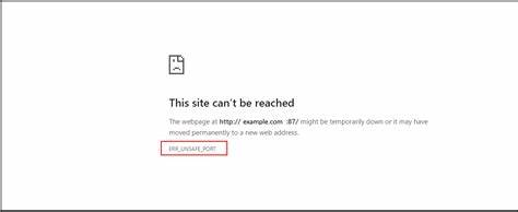 Ports that are blocked by browsers