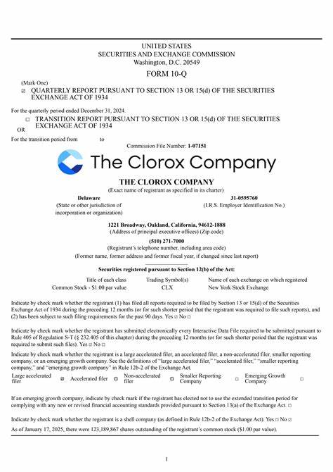 Analyst Report: Clorox Co