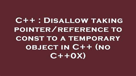 C++26: Disallow Binding a Returned Reference to a Temporary
