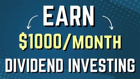 Can I Really Earn $1,000 a Month in Dividends With $100,000? Here's What I Found!