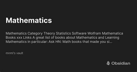 Ask HN: Casual Math Book Suggestions