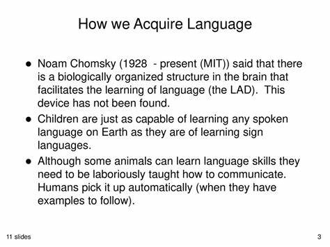 How to acquire any language [video]