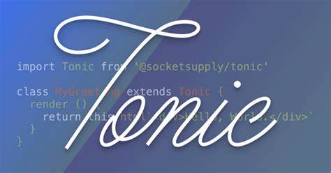 Tonic Web Components Framework