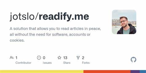 Readify.me enables sharing links to articles in reader mode