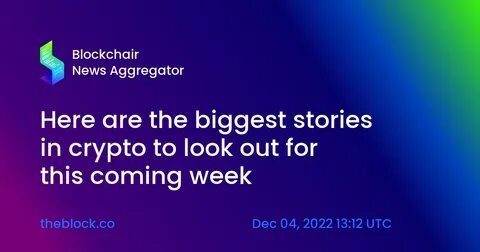 What to look for this week in crypto?