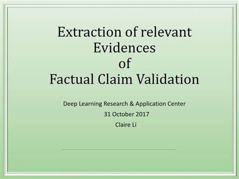 Towards Effective Extraction and Evaluation of Factual Claims
