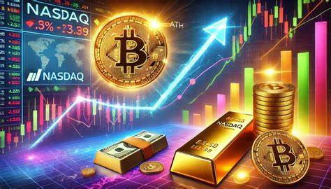 Bitcoin Nears Record Breakout Against Nasdaq, Moves In Lockstep With Gold