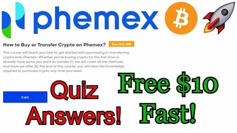 How to Buy or Transfer Crypto on Phemex Quiz Answers - Followchain