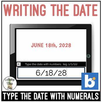 Typing of the Date