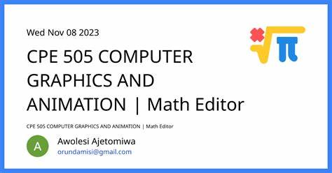 Animations Using Math Editor