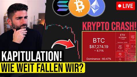 Krypto-Crash: Warum Bitcoin und Altcoins heute fallen