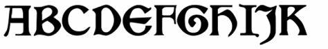 Kelmscott-mono, a blackletter for the text editor