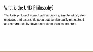 Misconceptions about the Unix Philosophy