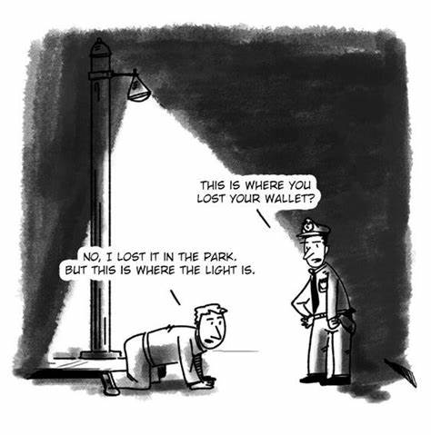 Looking for Keys Under the Lamppost