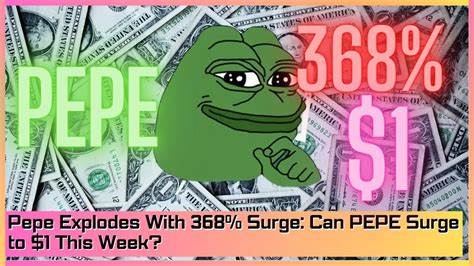 Pepe Explodes With 368% Surge: Can PEPE Surge to $1 This Wee - CryptoTicker.io - Bitcoin Price, Ethereum Price & Crypto News