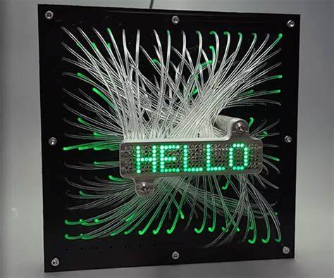 The Fibrovisor: a display made from a tat shop fibre-optic wand