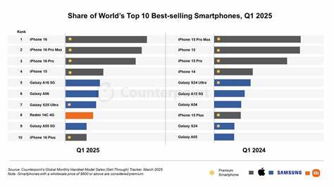 iPhone 16 was the best-selling smartphone in Q1 2025