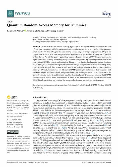 Quantum Random Access Memory (QRAM) for Dummies (2023)