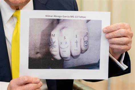 Donald Trump might believe these Calibri labels are real MS-13 tattoos
