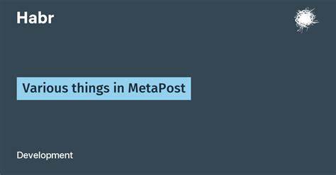Various Things in MetaPost (2019)