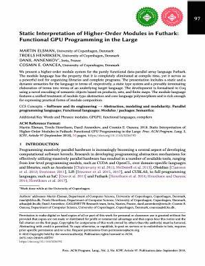 Static interpretation of higher-order modules in Futhark: functional GPU program