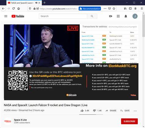 Bitcoin scammers take YouTube channels for a SpaceX ride - Sophos