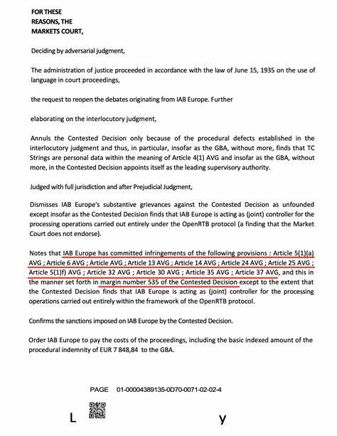 EU ruling: tracking-based advertising [...] across Europe has no legal basis