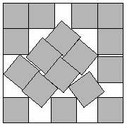 Cursed "optimal way to pack 17 squares" turned into a physical puzzle