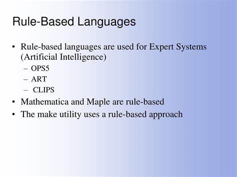 Nouveau: The Rule Based Language Family