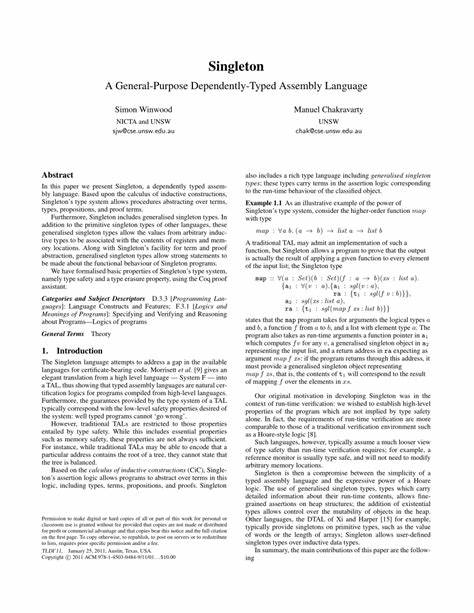 A Dependently Typed Assembly Language [pdf] (2001)