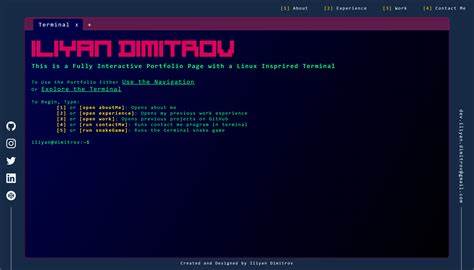 Show HN: The Best Terminal Inspired Portfolio on the Internet™