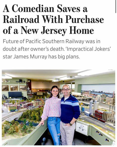 A Comedian Saves a Model Railroad with Purchase of a New Jersey Home