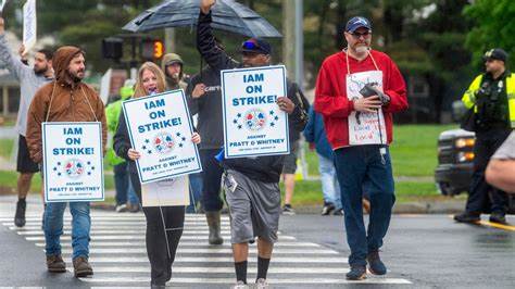 Thousands of machinists union members go on strike at jet engine maker Pratt & Whitney