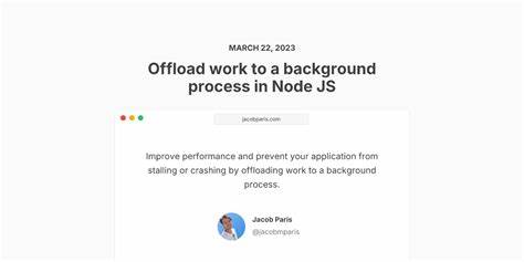 Transactional Outbox: How to safely offload work into the background