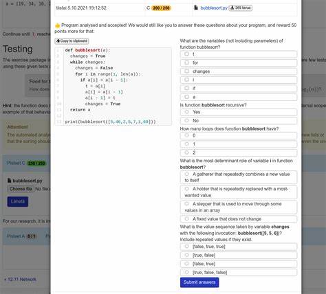 Questions About Learners' Code (QLCs)