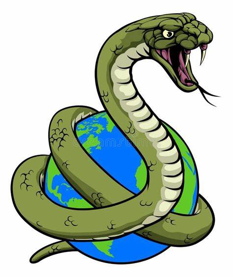 Snake on a Globe