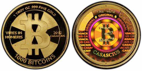 Gold coin packed with 1,000 bitcoins now worth an estimated $48M US - Canadian Coin News
