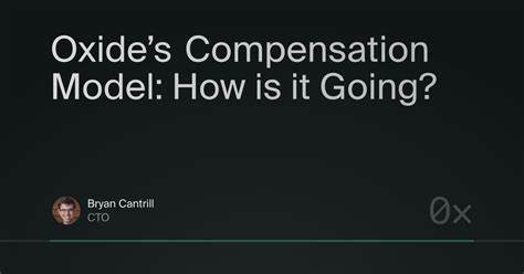 Oxide's compensation model: how's it going?