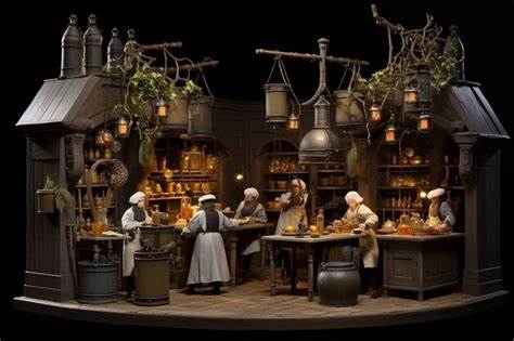 A magical workshop where toys come to life