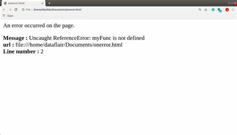 JavaScript Errors