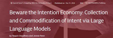 Beware the Intention Economy: Collection and Commodification of Intent via LLMs