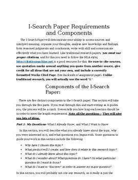 The I-search Paper (1988)