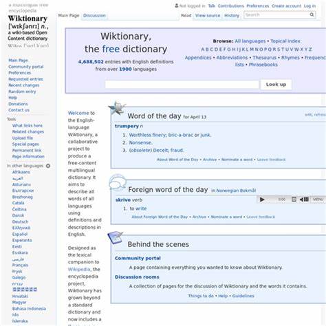 Wiktionary, the Free Dictionary