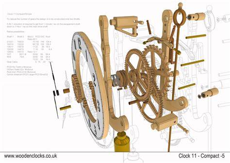 Wooden Gear Clock Plans