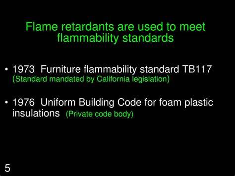 Proposal to Ban Flame Retardants to Meet CA's Furniture Flammability Standard
