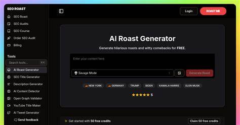 Built an AI that brutally roasts your website designs