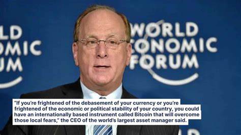 Blackrock CEO Larry Fink Says Bitcoin Could Rise To $700,000 On Fiat Fears: 'If You're Frightened Of The Debasement…'