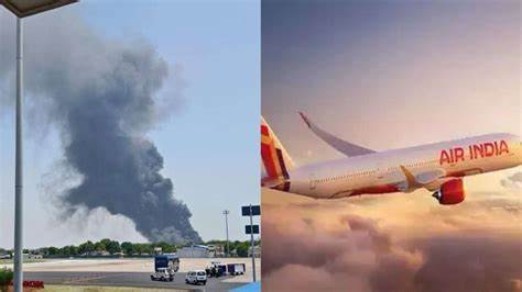Air India flight to UK crashes in Ahmedabad in India shortly after takeoff