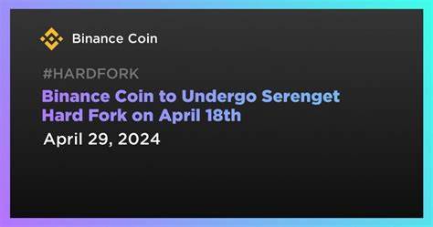 Binance Coin to Undergo Serenget Hard Fork on April 18th - TradingView