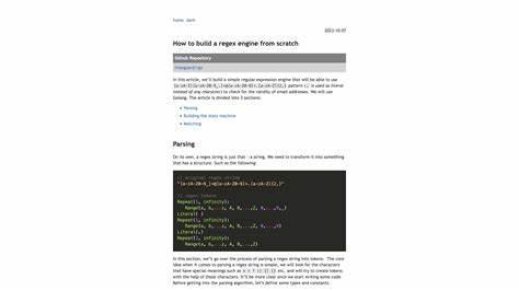 Building a Regex Engine
